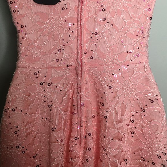 Boutique - Lace Pink Aline Dress - Item#93 - Picture 10 of 10